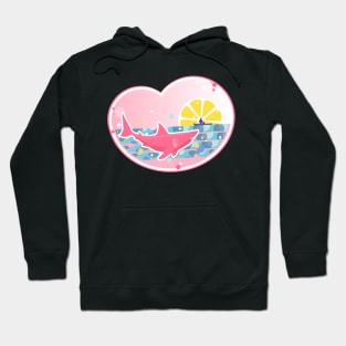 Angler and shark. Hoodie